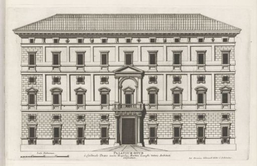 Facade of the Palazzo Borghese in Rome