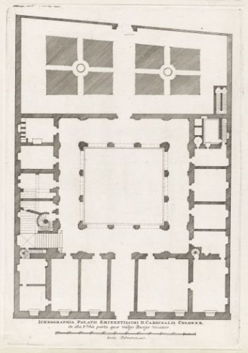 Map of Palazzo Torlonia in Rome