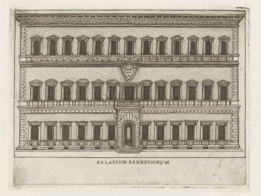 Facade of Palazzo Farnese in Rome