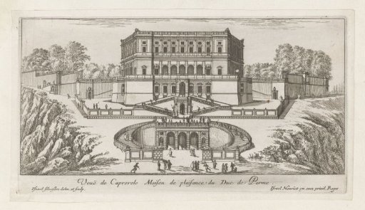 View of Villa Farnese at Caprarola