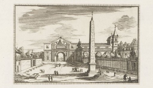 View of Piazza del Popolo in Rome
