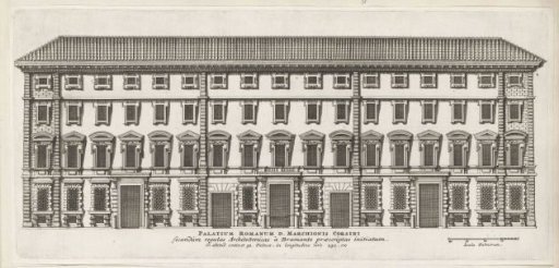 Façade of Palazzo Corsini in Rome