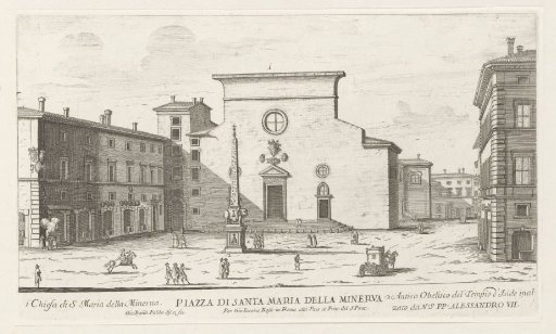 View of Rome with the Ponte Rotto and the Tiber Island in the River Tiber
