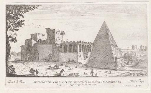 Pyramid of Cestius in Rome