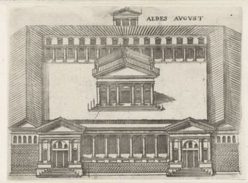 Forum of Augustus with the Temple of Mars Ultor in Rome