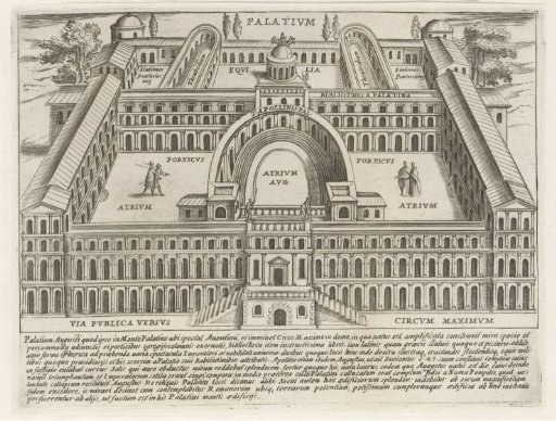 Buildings on the Palatine in Rome