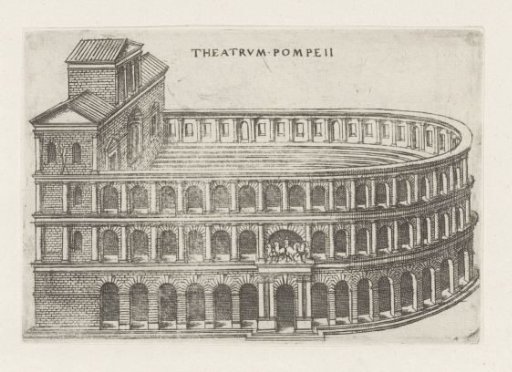 The Theatre of Pompey in Rome