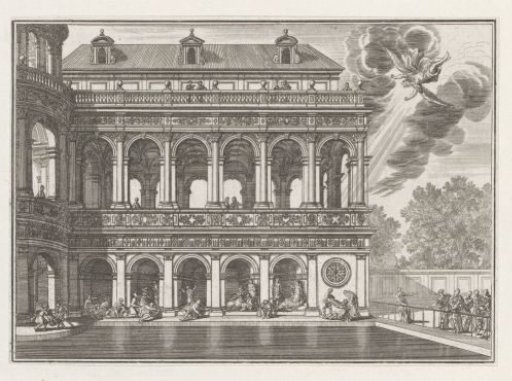 Palace with a pond