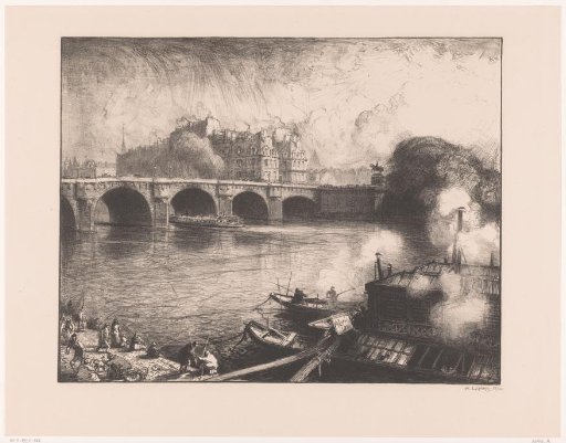 View of the Seine at the Pont Neuf in Paris