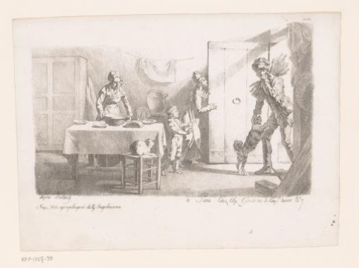 Woodcutter greeted by his family