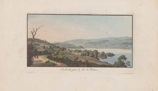 View of Lüscherz on the Lake Biel