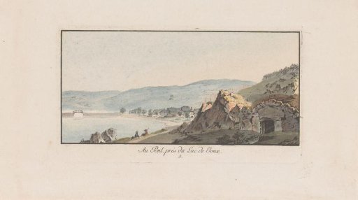 View of Le Pont on the Lake of Joux