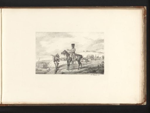 Man Addressed by a Soldier on Horseback