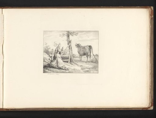 Spinning Milkmaid by Cows