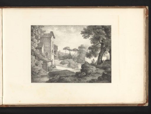 Landscape with clergymen