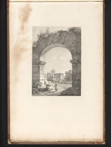 Landscape with a monk addressing a woman