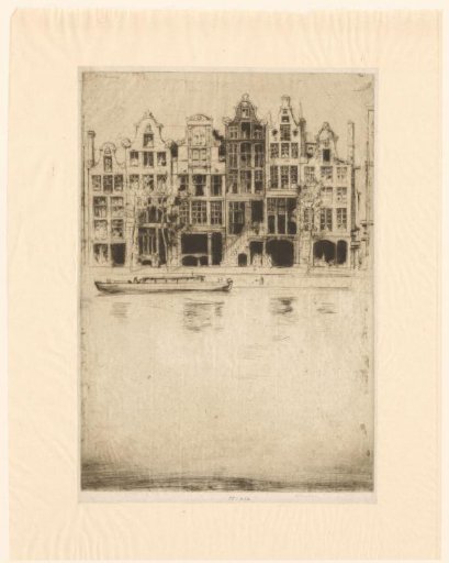 Buildings on a canal in Amsterdam