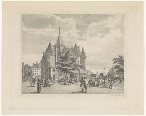 View of the Waag in Amsterdam, Seen from the North