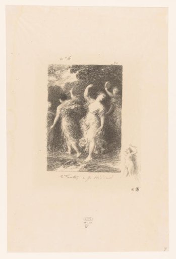 Bacchantes dance and make music
