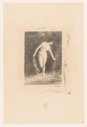Diana undresses to bathe