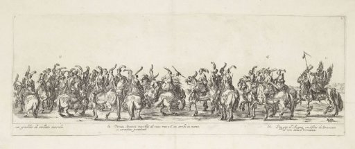 Part of a Procession with Men on Horseback