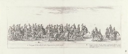 Part of a Procession with Men on Horseback