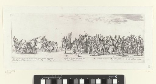 Part of a Procession with Men on Horseback