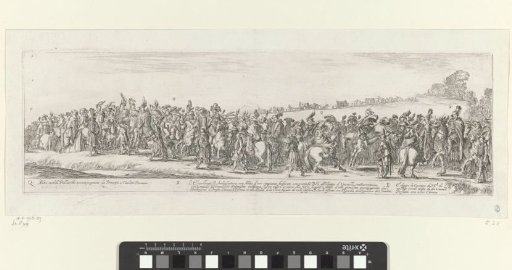 Part of a Procession with Men on Horseback
