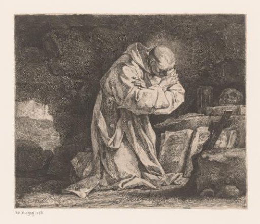 Saint Bruno Kneeling in Prayer
