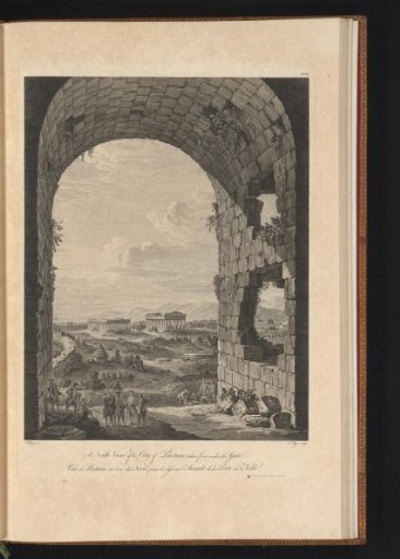 View of Paestum from beneath a city gate