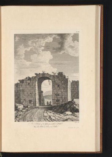 View of a city gate from Paestum