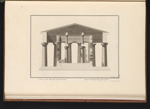 Section of a temple in Paestum