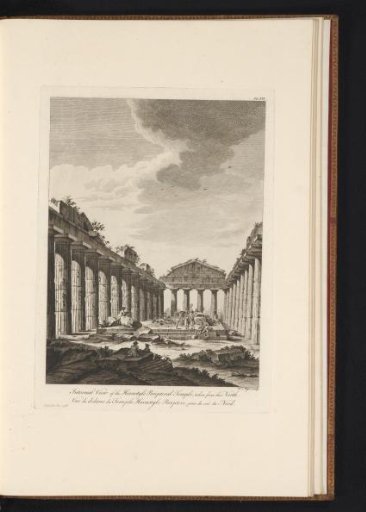 View of the Interior of the Ruins of a Temple in Paestum