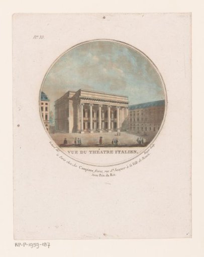 View of the Italian Theatre in Paris