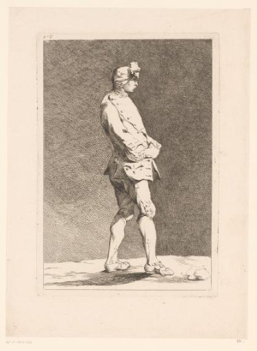 Caricature of a man with a headscarf