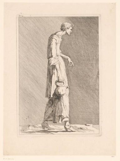 Caricature of a man with a teapot