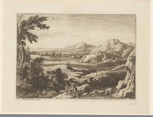 Landscape with fishermen