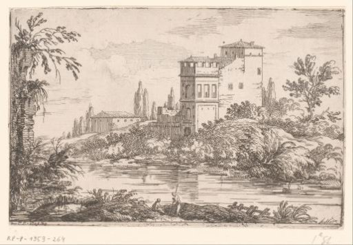 Roman villa by a river
