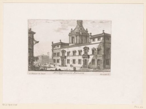 Palazzo della Sapienza with the Sant' Ivo alla Sapienza at Rome