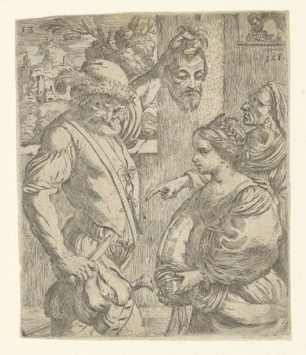 Salome and the executioner with the head of John the Baptist