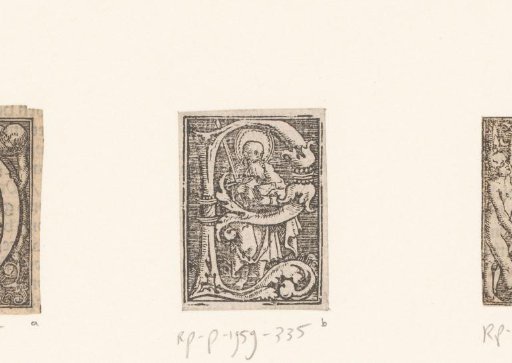 Decorated Letter P with the Apostle Paul