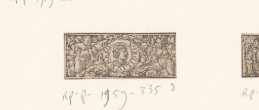 Ornament with Portrait of Publius Virgilius Maro in a Medallion