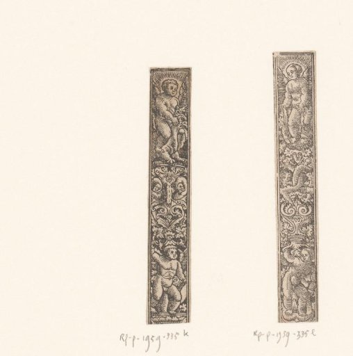 Vertical Frieze with Two Putti