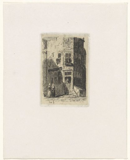 View of a Corner House in Leiden