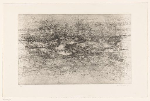 Composition with horizontal and diagonal hatching