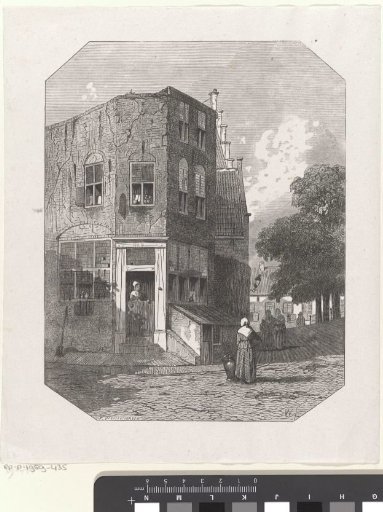 View of Old Houses in Leiden