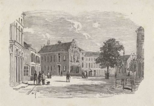View of the Noordeinde in The Hague