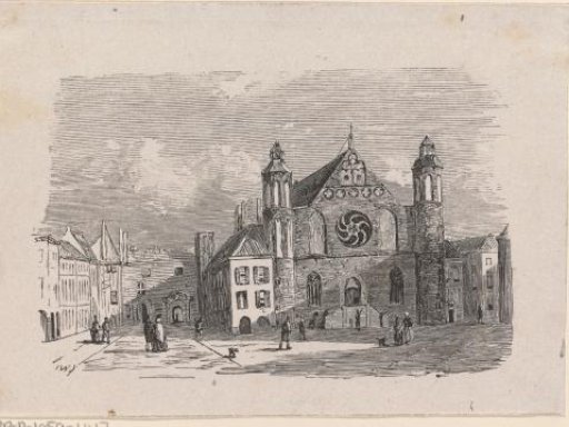 View of the Ridderzaal in The Hague