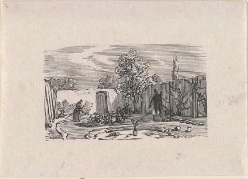 Man and a woman working in an enclosed garden