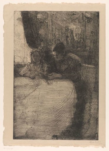 Two Women at a Table